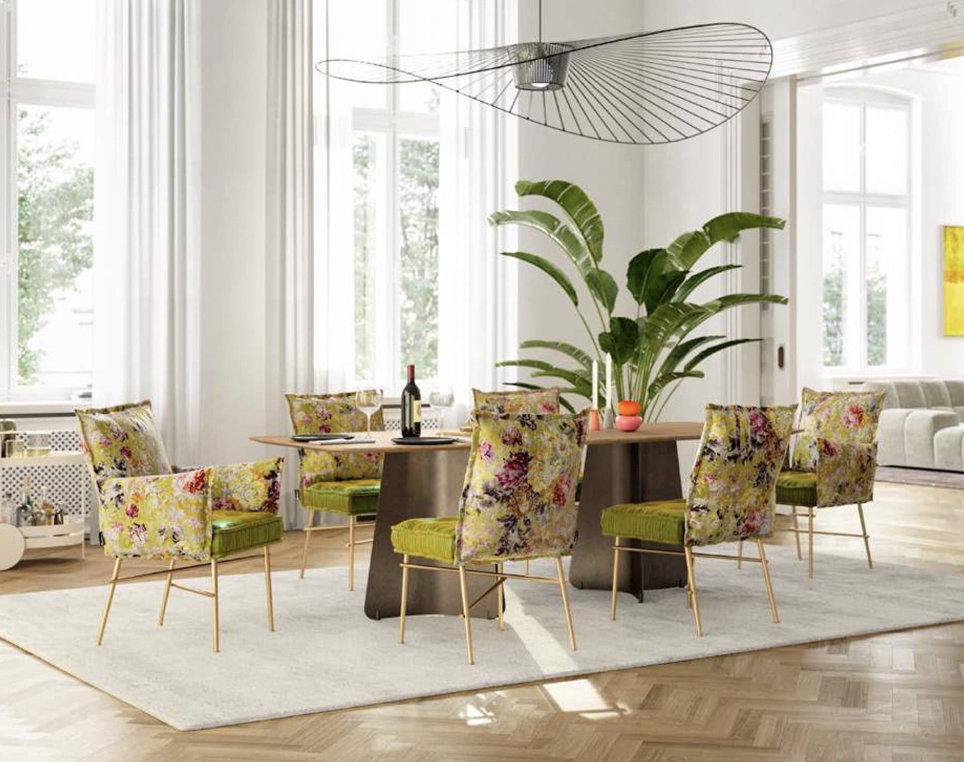 Bretz Maona Table & Ohlinda Chair